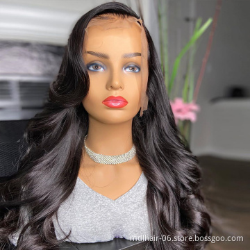 Brazilian Body Wave Lace Frontal Wig HD Transparent Lace Front Human Hair Wigs For Women Pre Plucked Body Wave Lace Frontal Wigs